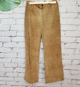 Vintage 1960s Suede Wide Leg Pants